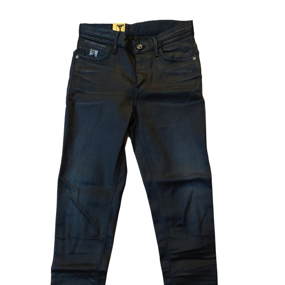G-Star Raw Midge Dumont Tapered Slander Superstretch Blue Denim Jeans Sz 24 NWT